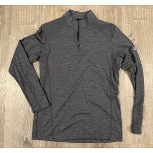 Kuhl Gray Wool 1/4 Zip Mens Shirt Sweater S